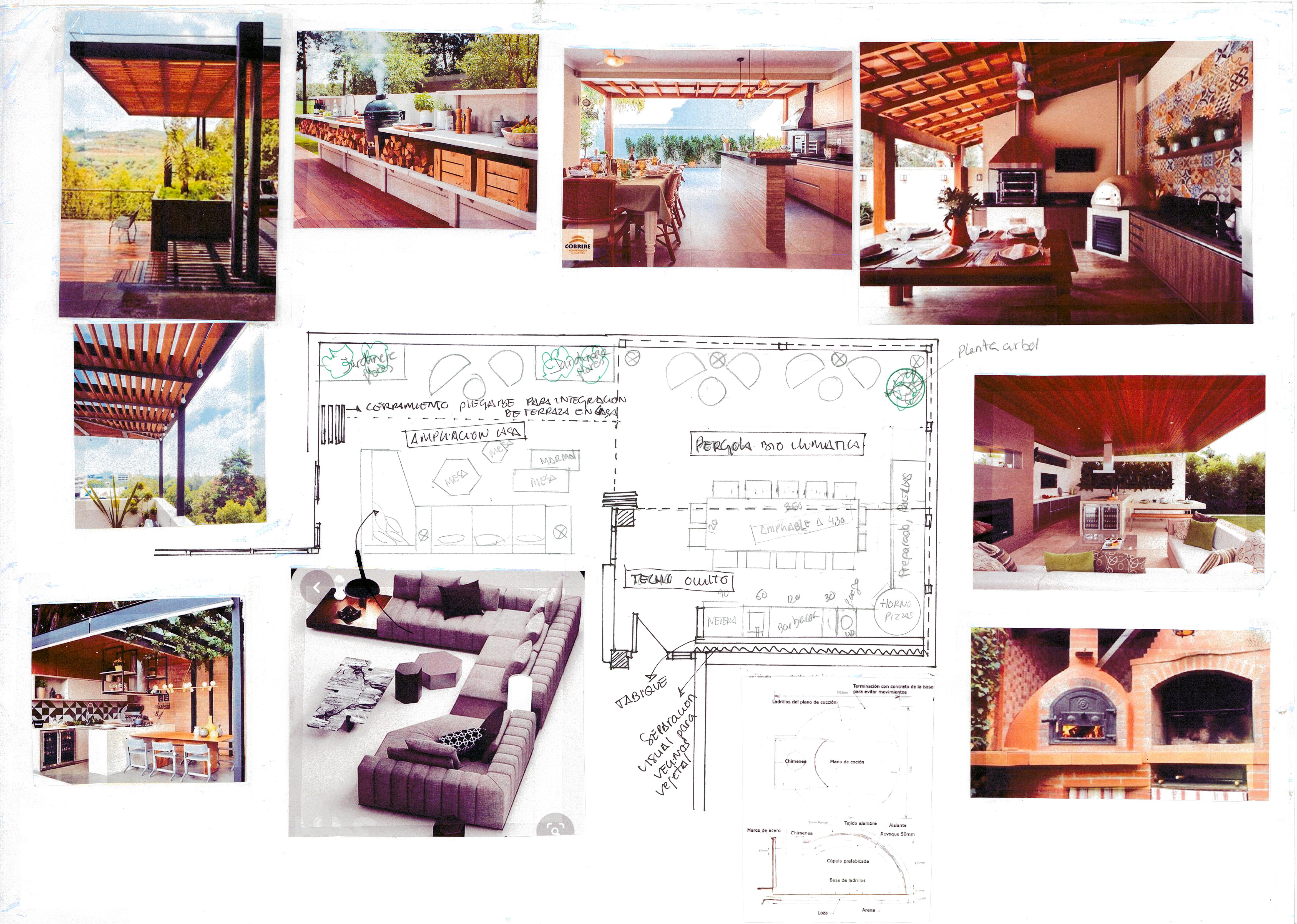 Planta arquitectónica a mano